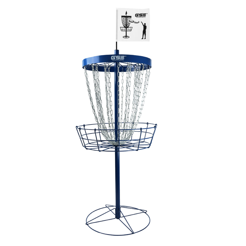 24-Chain Disc Golf Targets Basket, Metal Flying Disc Golf Practice Basket(Professional-4 Colors)