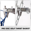 24-Chain Disc Golf Targets Basket, Professional Golf Practice Basket (4 Colors)