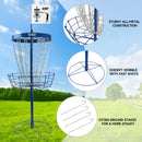 24-Chain Portable Disc Golf Targets Basket, Deluxe Disc Golf Practice Basket (4 Colors) - Three-Wins Imports, LLC