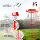24-Chain Portable Disc Golf Targets Basket, Deluxe Disc Golf Practice Basket (4 Colors) - Three-Wins Imports, LLC