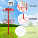 24-Chain Portable Disc Golf Targets Basket, Deluxe Disc Golf Practice Basket (4 Colors) - Three-Wins Imports, LLC