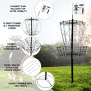 12-Chain Disc Golf Targets Basket, Portable Disc Golf Practice Basket (4 Colors) - Three-Wins Imports, LLC