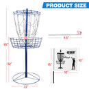 12-Chain Disc Golf Targets Basket, Portable Disc Golf Practice Basket (4 Colors) - Three-Wins Imports, LLC