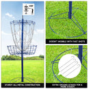 12-Chain Disc Golf Targets Basket, Portable Disc Golf Practice Basket (4 Colors) - Three-Wins Imports, LLC