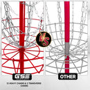 12-Chain Disc Golf Targets Basket, Portable Disc Golf Practice Basket (4 Colors) - Three-Wins Imports, LLC
