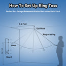 Wall Mount Ring Toss Hook Game, Hook and Ring Toss Game (Tiki Face)