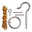 Stainless Steel Hook and Ring Swing DIY Kit for Indoor and Outdoor Game