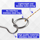 Stainless Steel Hook and Ring Swing DIY Kit for Indoor and Outdoor Game