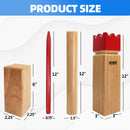 Backyard Kubb Yard Game Set, Outdoor Lawn Throwing Toss Game