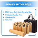 Backyard 12 Numbered Pins Yard Game Set for Outdoor Lawn Throwing Toss Game