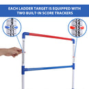 Premium Plastic Ladder Ball Toss Game Set with Ladder Ball Bolas & Carrying Case