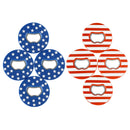 American Flag Set of 8 Replacement Washers with Bottle Opener for Lawn Game