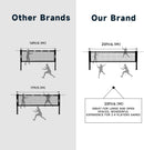 20' x 2.5' Portable Professional Nylon Badminton Set