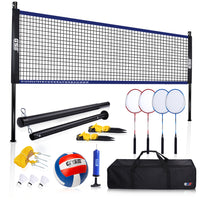3' x 32' Recreational Volleyball and Badminton Combo Set - Three-Wins Imports, LLC