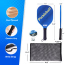 Pickleball Paddle Set with 2 Pickleball Rackets and 4 Pickleball Balls