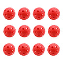 12-Pack Airflow Hollow Plastic Practice Golf Balls (5 Colors)