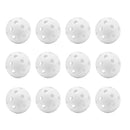12-Pack Airflow Hollow Plastic Practice Golf Balls (5 Colors)