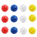 12-Pack Airflow Hollow Plastic Practice Golf Balls (5 Colors)