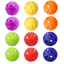 12-Pack Plastic Practice Baseballs, Training Baseballs (5 Colors)
