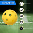 12-Pack Plastic Practice Baseballs, Training Baseballs (5 Colors)