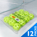 12-Pack Plastic Practice Baseballs, Training Baseballs (5 Colors)