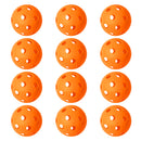 12-Pack Plastic Practice Baseballs, Training Baseballs (5 Colors)