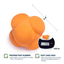 Set of 3 Reaction Bounce Ball, Field Training Ball, Agility Trainer for Baseball