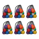 30"x 40" Set of 6 Extra-Large Mesh Sports Ball Drawstring Bag