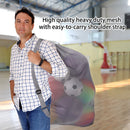 30"x 40" Extra-Large Mesh Sports Ball Drawstring Bag