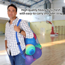 30"x 40" Extra-Large Mesh Sports Ball Drawstring Bag