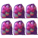 30"x 40" Set of 6 Extra-Large Mesh Sports Ball Drawstring Bag