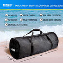 Large Mesh Sports Equipment Duffel Bag, Scuba Bag with Zipper