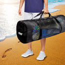 Set of 6 Large Mesh Sports Equipment Duffel Bag, Scuba Bag with Zipper