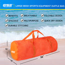 Set of 6 Large Mesh Sports Equipment Duffel Bag, Scuba Bag with Zipper