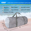 Large Mesh Sports Equipment Duffel Bag, Scuba Bag with Zipper