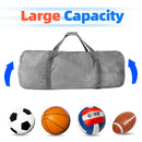 Set of 6 Large Mesh Sports Equipment Duffel Bag, Scuba Bag with Zipper