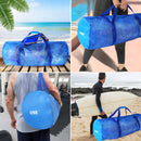 Set of 6 Large Mesh Sports Equipment Duffel Bag, Scuba Bag with Zipper