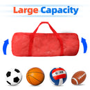 Set of 6 Large Mesh Sports Equipment Duffel Bag, Scuba Bag with Zipper