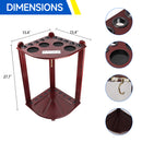 10 Corner Style Pool Cue Rack with Score Counter (5 Colors)