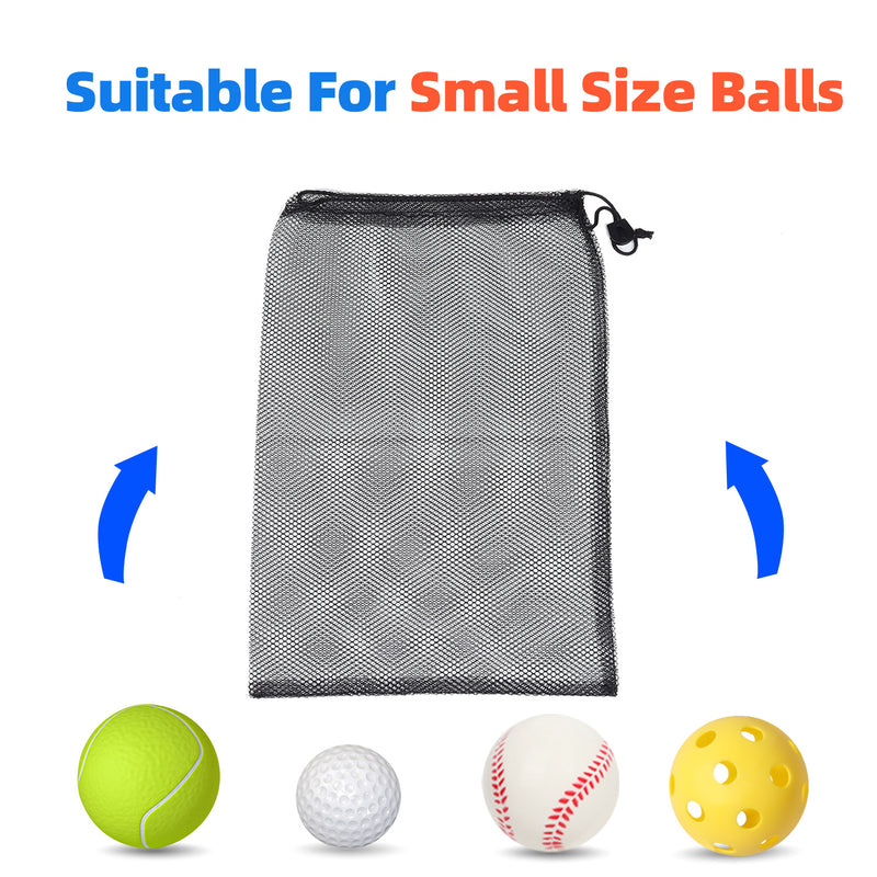 18"x 12" Mesh Drawstring Net Bag, Sports Equipment Storage Bag