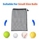 Set of 6 18"x 12" Mesh Drawstring Net Bag, Sports Equipment Storage Bag