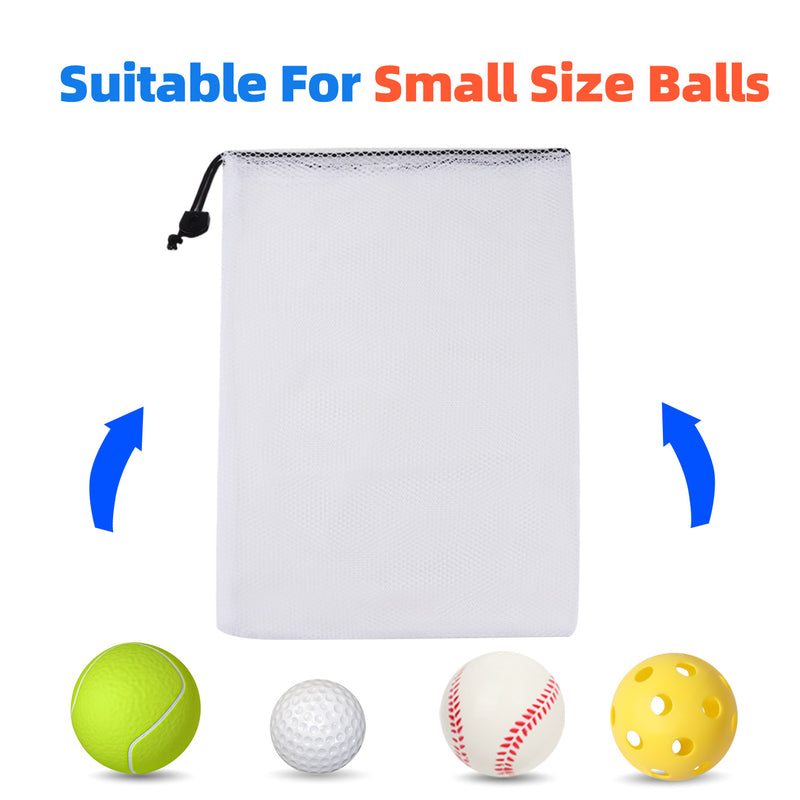 18"x 12" Mesh Drawstring Net Bag, Sports Equipment Storage Bag