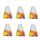 Set of 6 18"x 12" Mesh Drawstring Net Bag, Sports Equipment Storage Bag