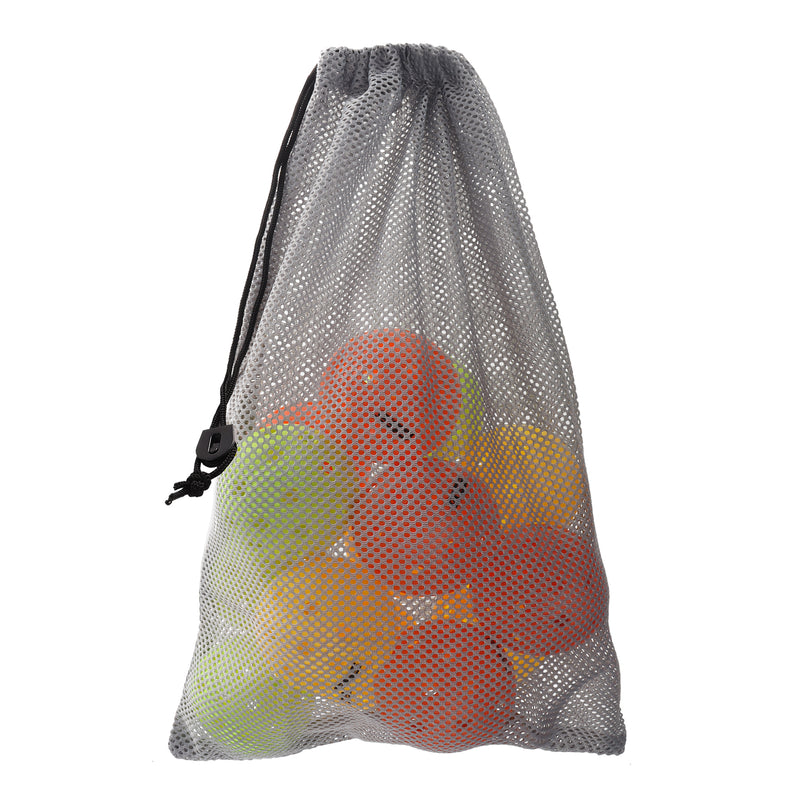 18"x 12" Mesh Drawstring Net Bag, Sports Equipment Storage Bag