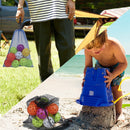 Set of 6 18"x 12" Mesh Drawstring Net Bag, Sports Equipment Storage Bag