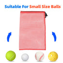 Set of 6 18"x 12" Mesh Drawstring Net Bag, Sports Equipment Storage Bag