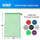 Set of 6 18"x 12" Mesh Drawstring Net Bag, Sports Equipment Storage Bag