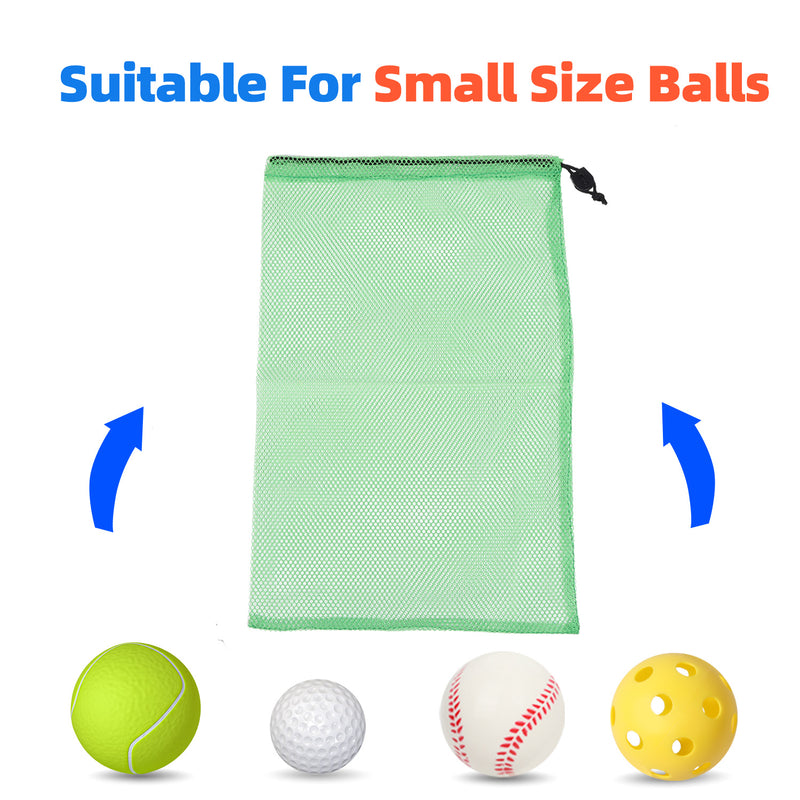 18"x 12" Mesh Drawstring Net Bag, Sports Equipment Storage Bag