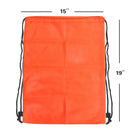 Set of 6 19"x 15" Mesh Sport Drawstring Backpack Bag