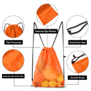 Set of 6 19"x 15" Mesh Sport Drawstring Backpack Bag